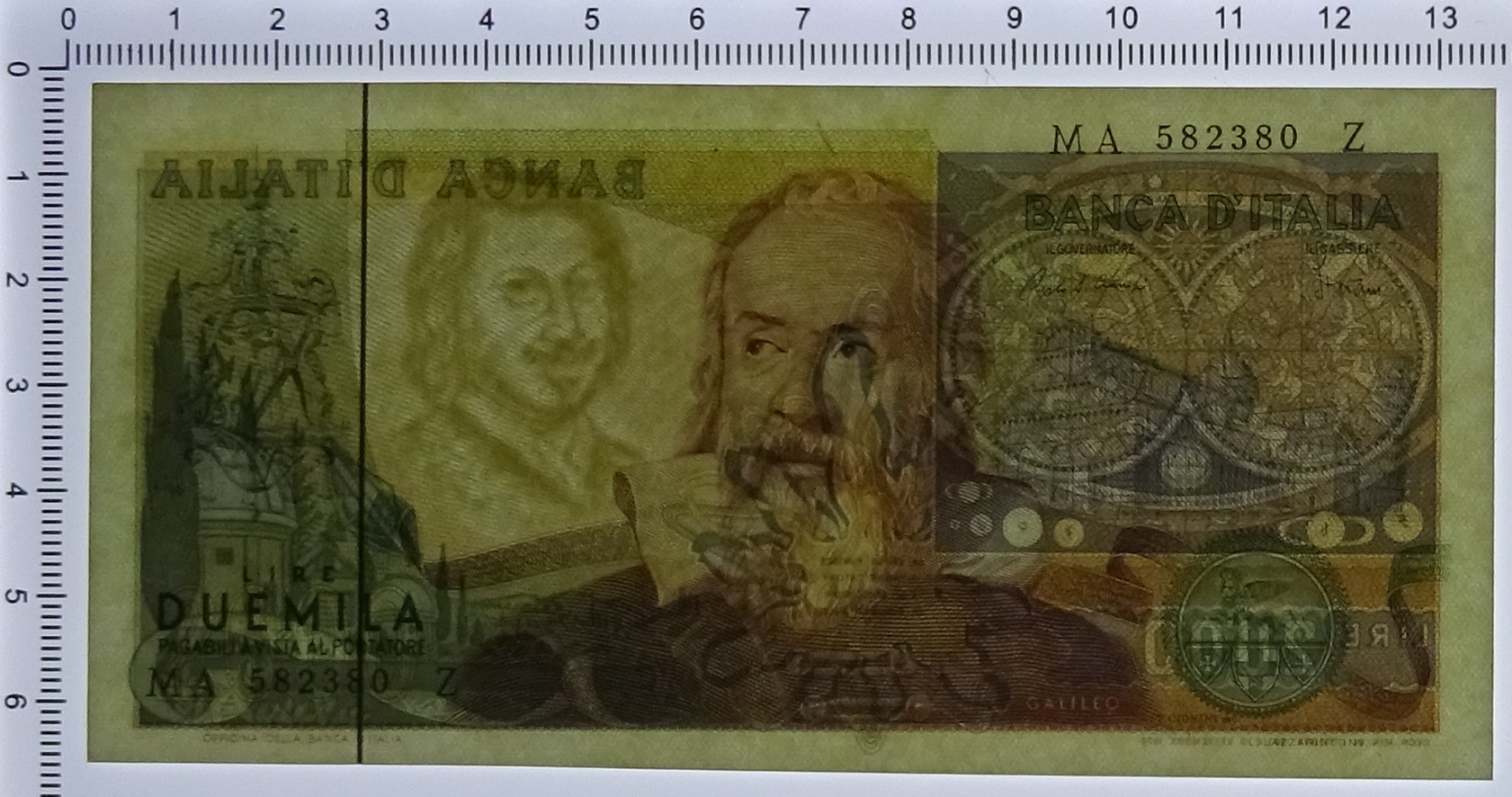 Certificato Ii Lire Banca D Italia Galileo Galilei